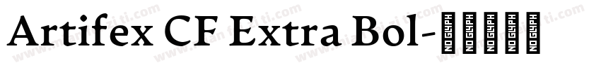 Artifex CF Extra Bol字体转换